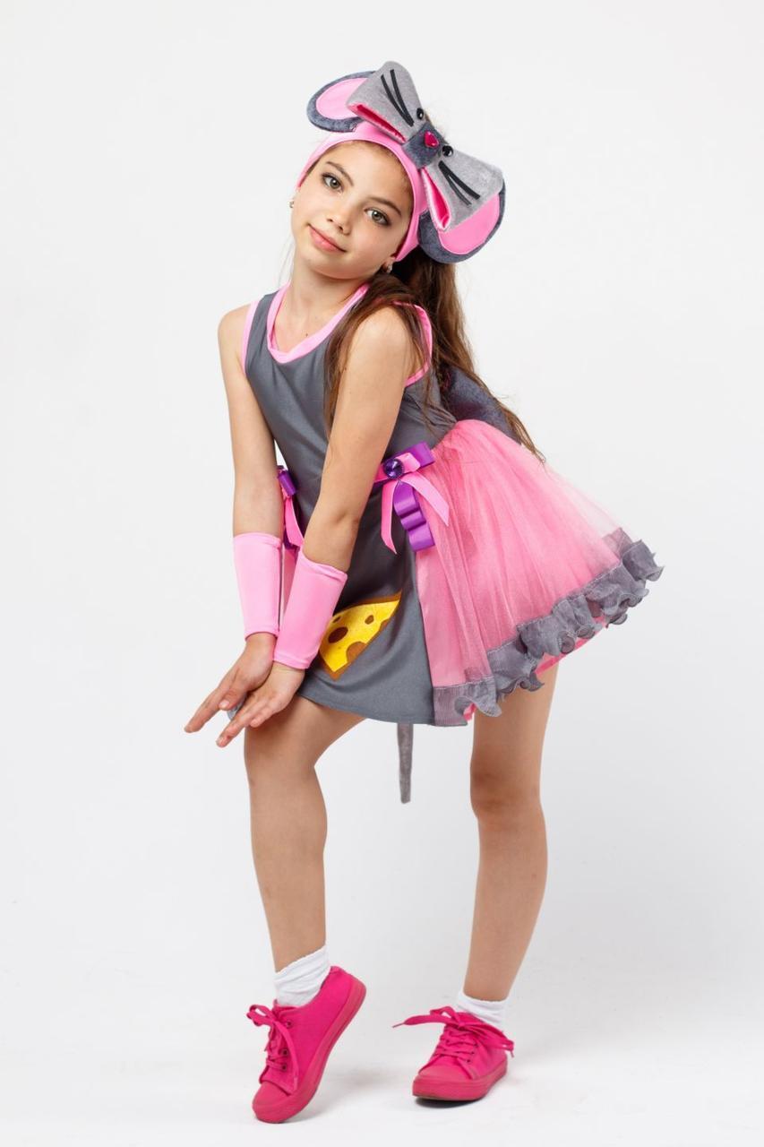 Дитячий костюм для дівчинки Костюм Мишка «Норушка» 115-125 см, рожевий
