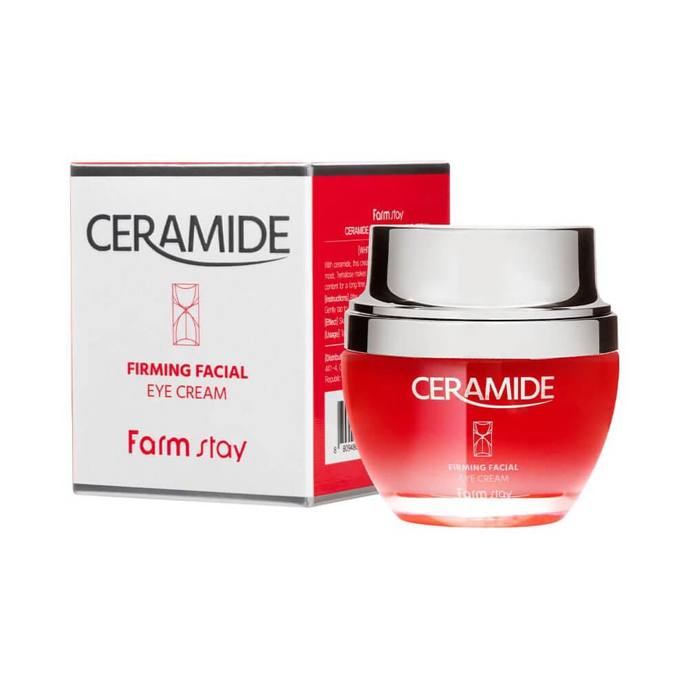 Farmstay Ceramide Firming Facial Eye Cream Крем для шкіри навколо очей з керамідами