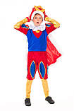Дитячий карнавальний костюм для хлопчика Король «Артур» 115-125 см, 130-140 см, червоно-синій, фото 2