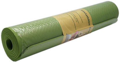 Килимок для фітнесу, йогамат (MS 2682) TPE 183-61 см. Бузковий 6 мм., фото 3
