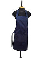 Фартух для уроків праці, малювання, творчості-темно-синій