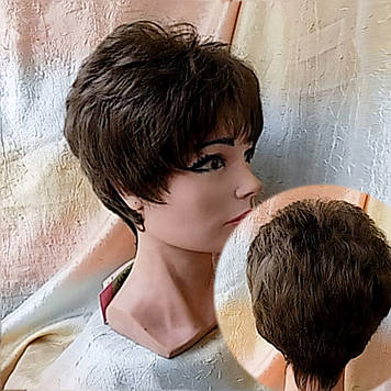 Перука коротка з термоволокна русявий мікс CXD812-8H124