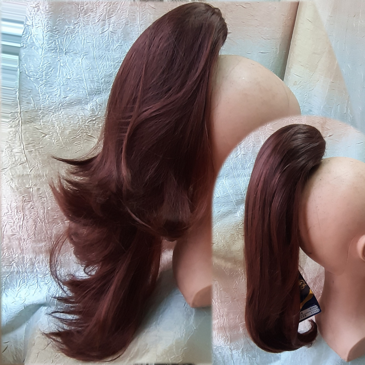 Хвост прямой каскад на крабе ярко-каштановый ROSA-33А, фото 1