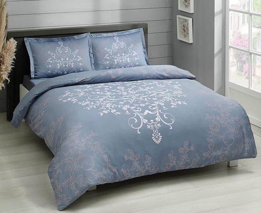 Постільна білизна TAC normal saten Anissa двоспальна — євро, 2