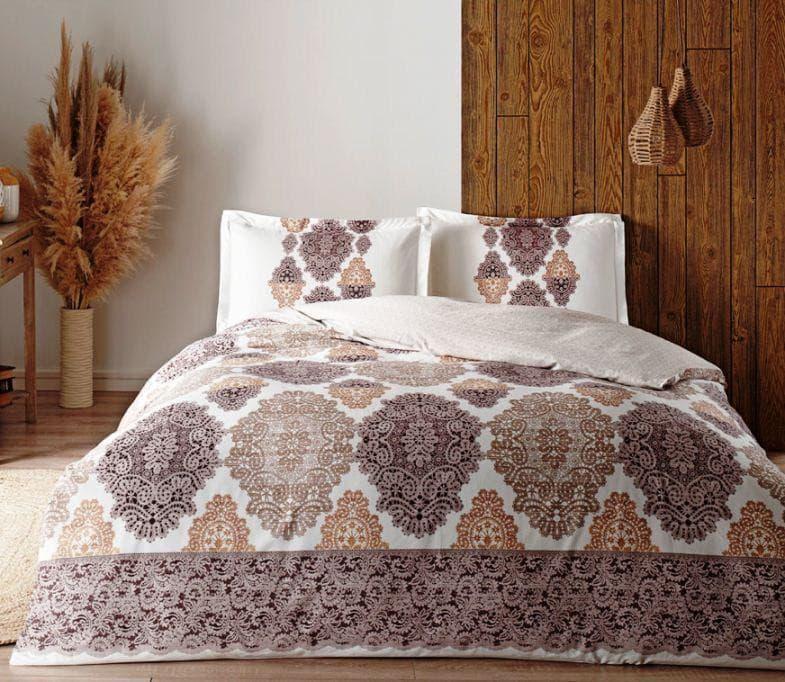 Постільна білизна TAC normal saten Carina двоспальний - євро