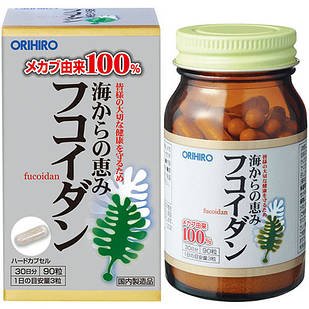 Orihiro фукоїдан 100%,  90 капсул