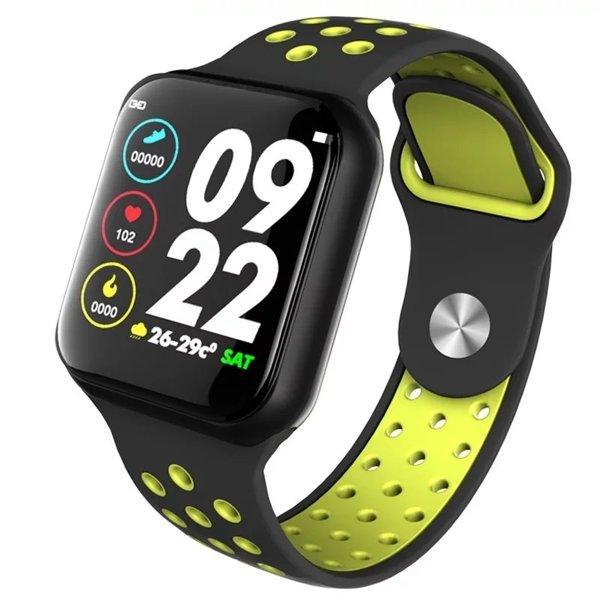 Смартгодинник з тонометром UWatch F8 Black-Yellow (2_007692)