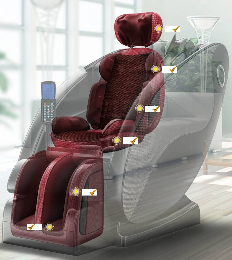 Масажна накидка, масажер з підігрівом, масажер шиацу для всього тіла, краще ніж масажне крісло - фото 1 - id-p1949167657