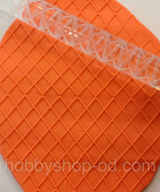 Скалка текстурна для мастики, марципана, тіста, полімерної глини маленька 10 моделей, фото 1