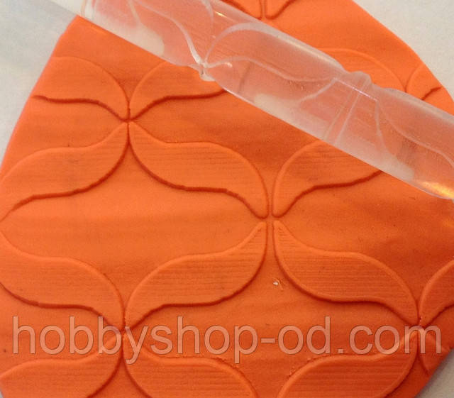 Скалка текстурна для мастики, марципана, тіста, полімерної глини маленька 10 моделей, фото 1