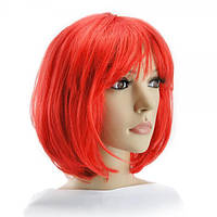 Перука карнавальна червона каре