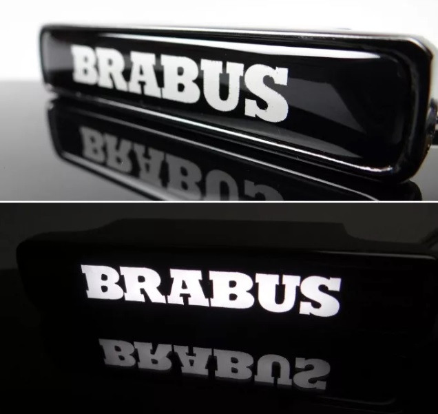 Емблема Brabus з підсвіткою в решітку Mercedes G-class W463a W464, фото 1