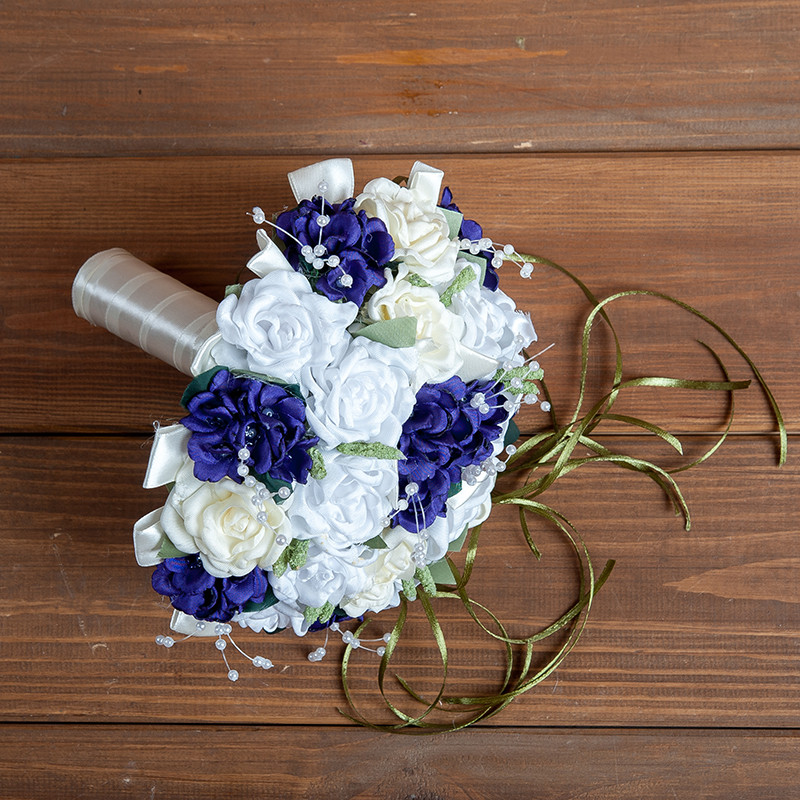 Букет-дублер свадебный в фиолетовом цвете BD-013 - фото 1 - id-p1085164726