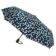 Парасолька складна, автомат, 10 спиць, блакитний горошок, XI-022