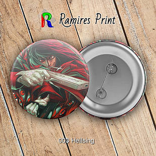 Значок 32 мм Аніме Hellsing 003