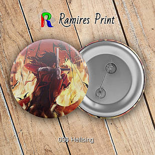 Значок 32 мм Аніме Hellsing 006