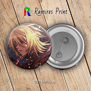 Значок 32 мм Аніме Hellsing 007