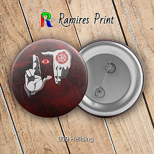 Значок 56 мм Аніме Hellsing 009