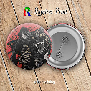 Значок 56 мм Аніме Hellsing 010