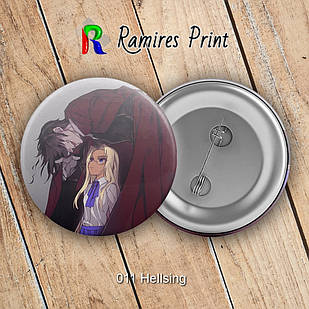 Значок 56 мм Аніме Hellsing 011