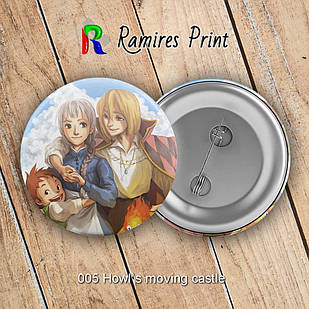 Значок 32 мм Аніме Howl's moving castle 005