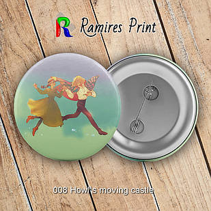 Значок 32 мм Аніме Howl's moving castle 008