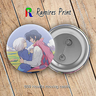 Значок 32 мм Аніме Howl's moving castle 009
