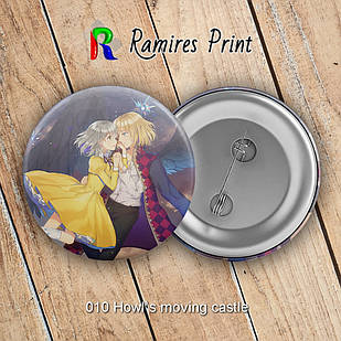 Значок 56 мм Аніме Howl's moving castle 010