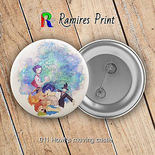 Значок 32 мм Аніме Howl's moving castle 011