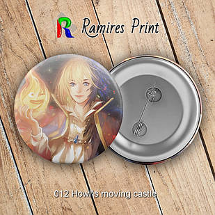 Значок 56 мм Аніме Howl's moving castle 012