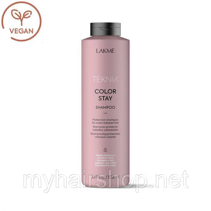 Шампунь для окрашенных волос без сульфатов LAKME Teknia Color Stay Sulfate-free Shampoo 1000 мл - фото 1 - id-p635221890