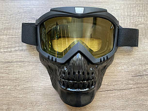 Окуляри на все обличчя для сноубордистів (МГ-1019-5) Жовта лінза