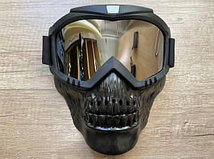 Окуляри на все обличчя для сноубордистів (МГ-1019-5) Дзеркальна лінза