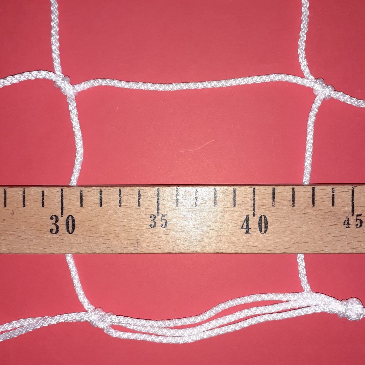 Сетка для футбола повышенной прочности «СТАНДАРТ» белая (комплект из 2 шт.) - фото 1 - id-p235150324