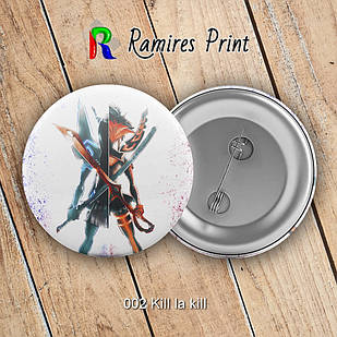 Значок 44 мм Аніме Kill la kill 002
