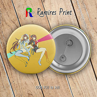 Значок 44 мм Аніме Kill la kill 006