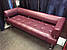 Диван офісний, диван в офіс, диван для залу очікування, диван для школи бордовий, фото 2