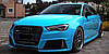 Решітка радіатора Audi A3 8 V (12-16) стиль RS3 ( чорна + quattro), фото 10