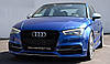 Решітка радіатора Audi A3 8 V (12-16) стиль RS3 ( чорна + quattro), фото 4