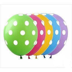 Воздушный шарик с рисунком горох