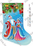 СХЕМА ДЛЯ ВИШИВКИ БІСЕРОМ "НОВОГОДНІЙ ЧОБІТОК