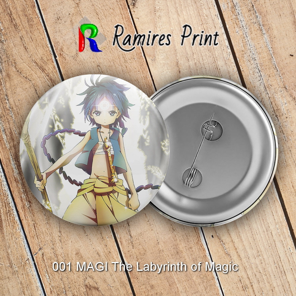 Значок 56 мм Аніме MAGI The Labyrinth of Magic, фото 1