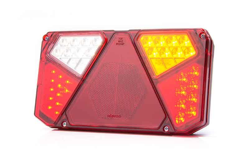 Ліхтар задній світлодіодний на вантажівку WAS 940 W124DP правий, фото 1