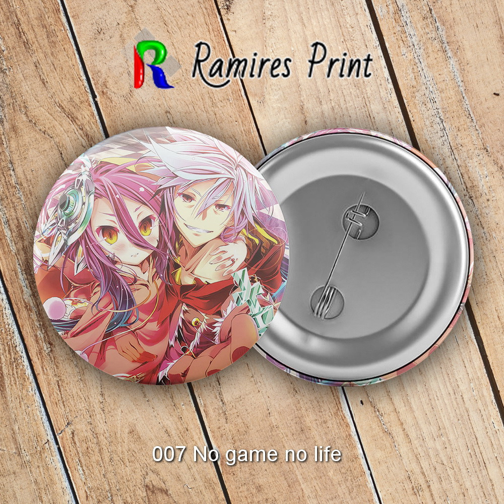 Значок 56 мм Аніме No game no life 007, фото 1