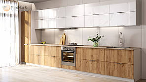 Стильна модульна набірна кухня посекційно з ЛДСП фасадами Флоренс МіроМарк (2 кольори)