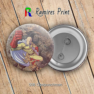 Значок 56 мм Аніме Onepunchman 006