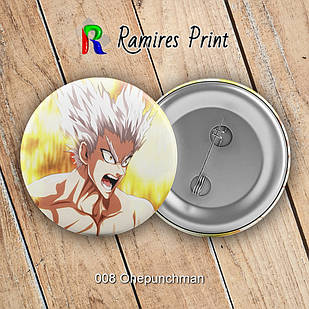 Значок 56 мм Аніме Onepunchman 008