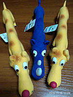 Іграшка для собак Бассет-з пискавкою вініл, 24 см