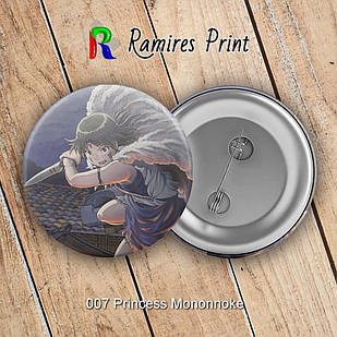 Значок 56 мм Princess Mononnoke 007