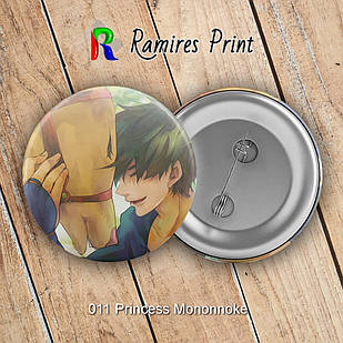 Значок 32 мм Princess Mononnoke 011